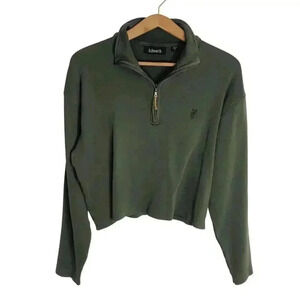 Ashworth Cropped Forest Green Quarter Zip Size L